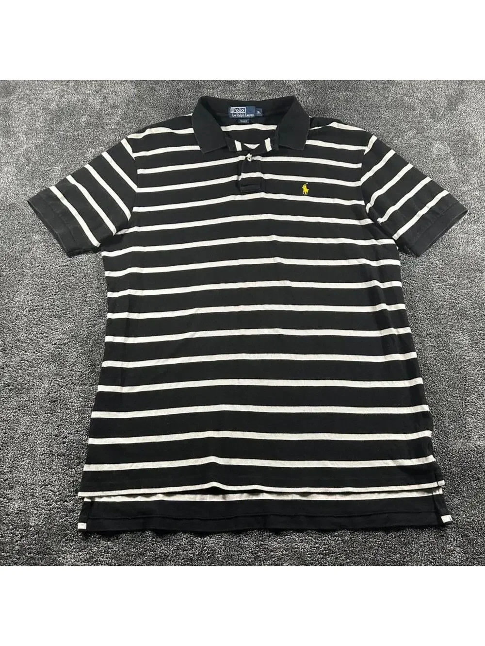 Vintage Y2K Polo Ralph Lauren Striped Polo - Tagged XL, Great Condition!